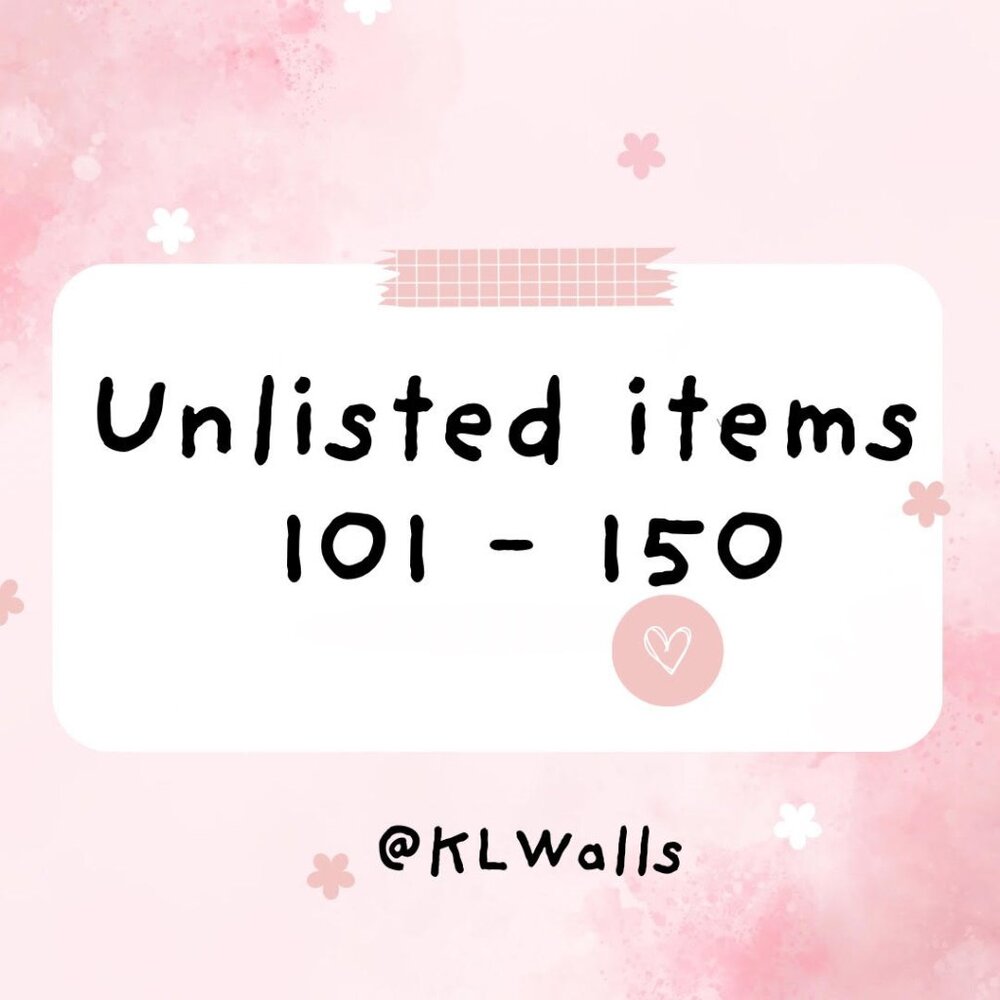 Unlisted items 101 - 150 for live show